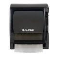 Alpine Industries Manual Lever Roll Paper Towel Dispenser, Black ALP454-ECO-TBLK
